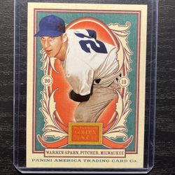 2013 Panini Golden Age Warren Spahn Baseball Card #52