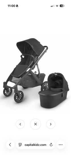 UPPABABY Vista V2 w Bassinet , snack tray , drink holder & organizer bag
