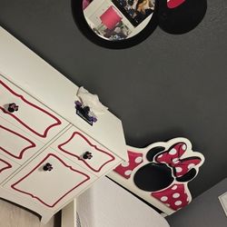 Minnie Mouse Twin bed Set With Memory Foam Mattress 