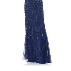 Navy Blue evening gown-Mac Duggal