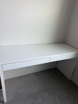 IKEA Micke White Desk with Two Drawers