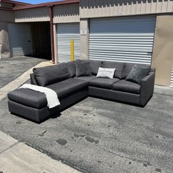 Crate & Barrel 2-Piece Sectional ($10 Delivery )