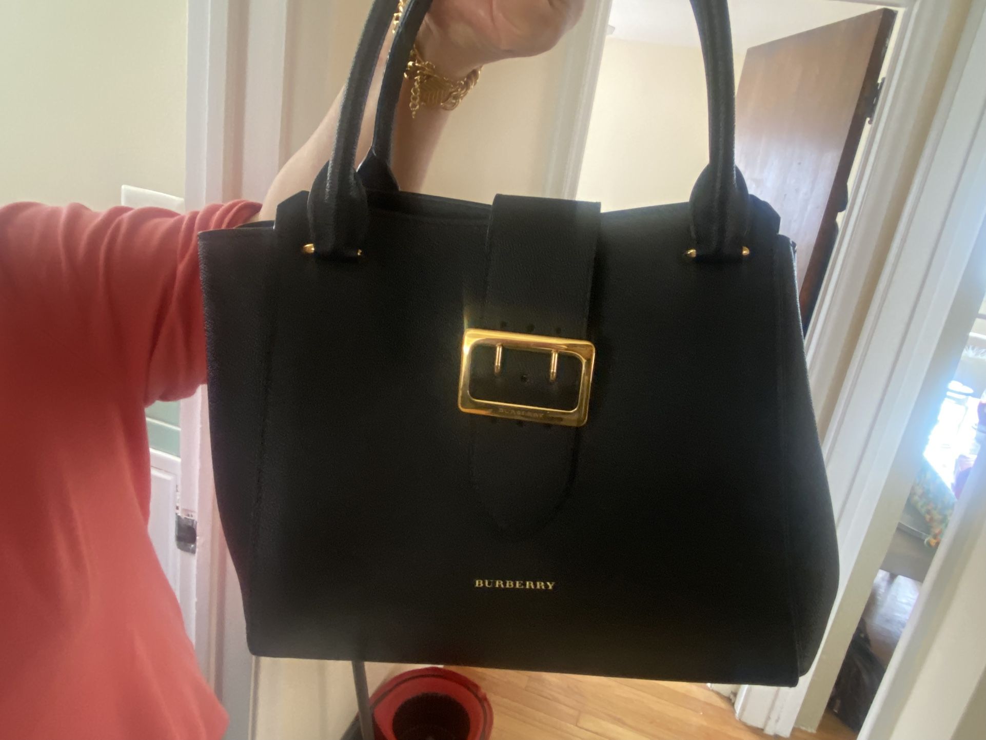 Burberry Soft Grain Medium Buckle Bag