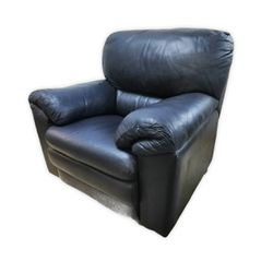 Leather Black Sofa Chair | Kaki