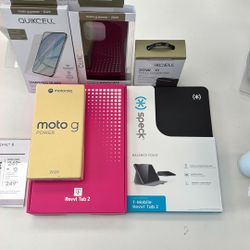 Moto G Power 2025 + Revvl Tablet + Accessories Bundle