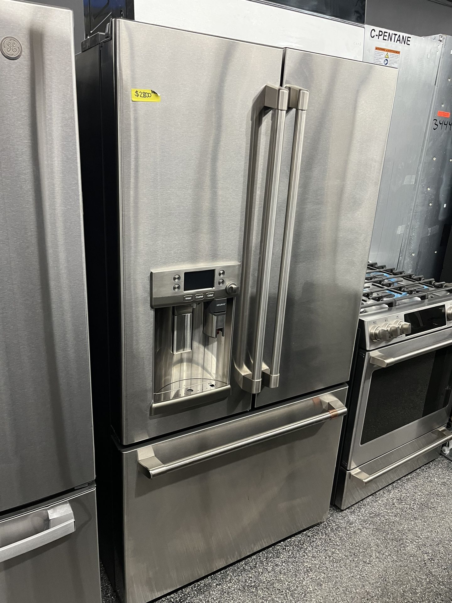 Cafe Counter Depth French Door Fridge With Keurig K Cup Brewing System