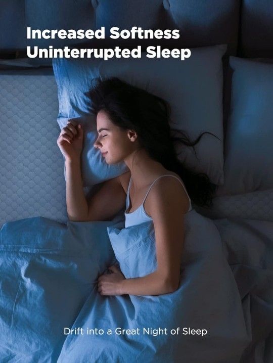 PERLECARE 3 Inch Gel Memory Foam Mattress Topper for Pressure Relief, Premium Soft Cooling Sleep, Non Slip Design with Removable & Washable Cover