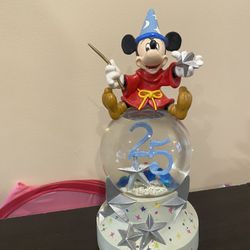25th Aniversary Disney World Musical Snow Globe
