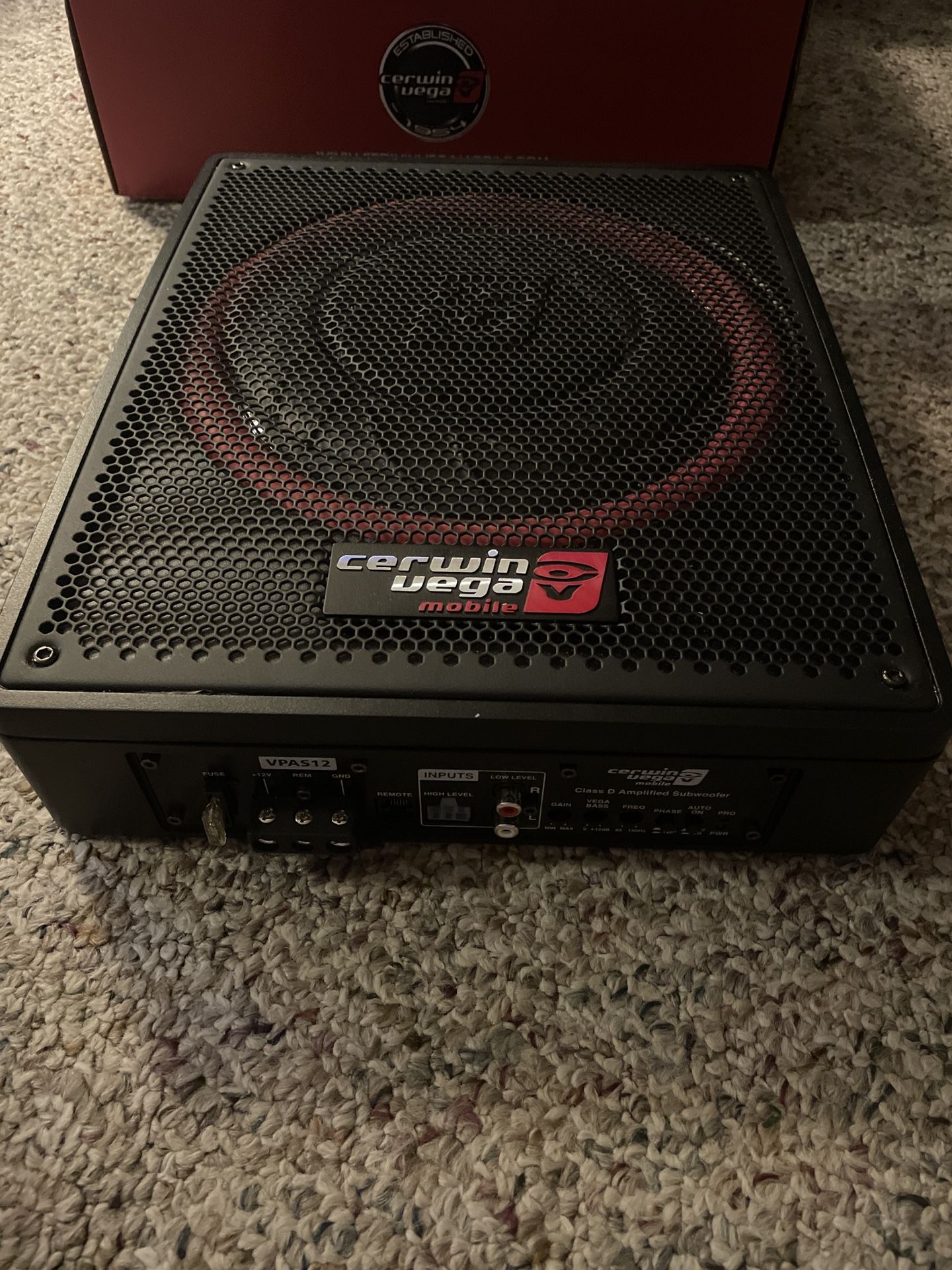 Low Profile Amplified Subwoofer