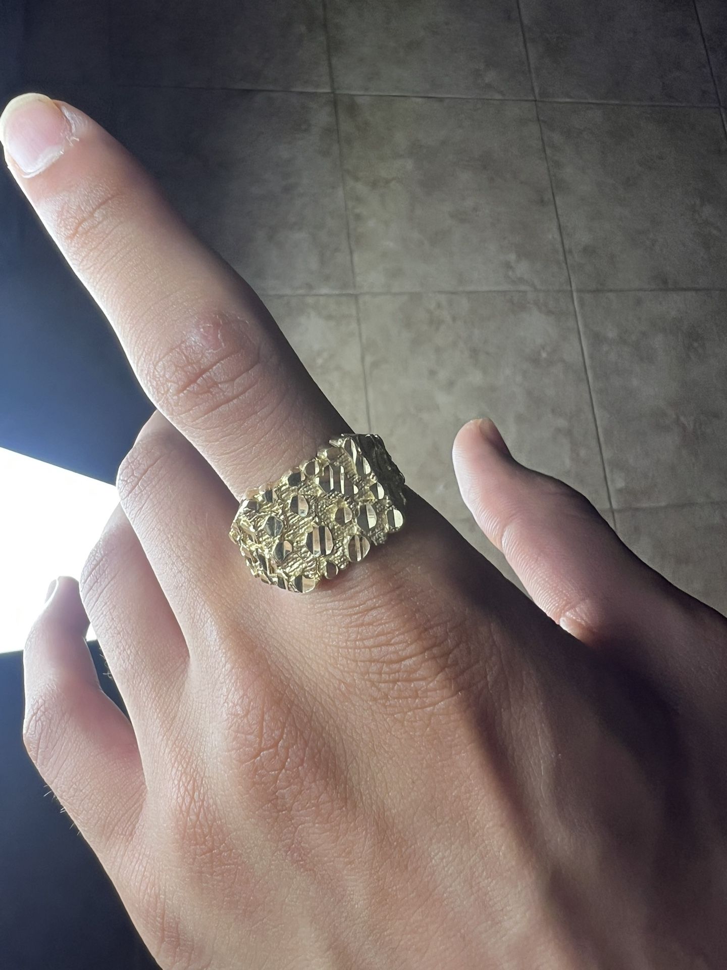 Gold Nugget Ring