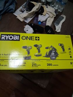 Ryobi 1 6 tool combo kit new