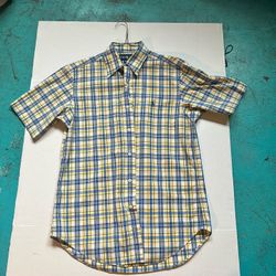 Polo Ralph Lauren Plaid Classic Fit Short Sleeve Button Down Shirt Men’s Size S
