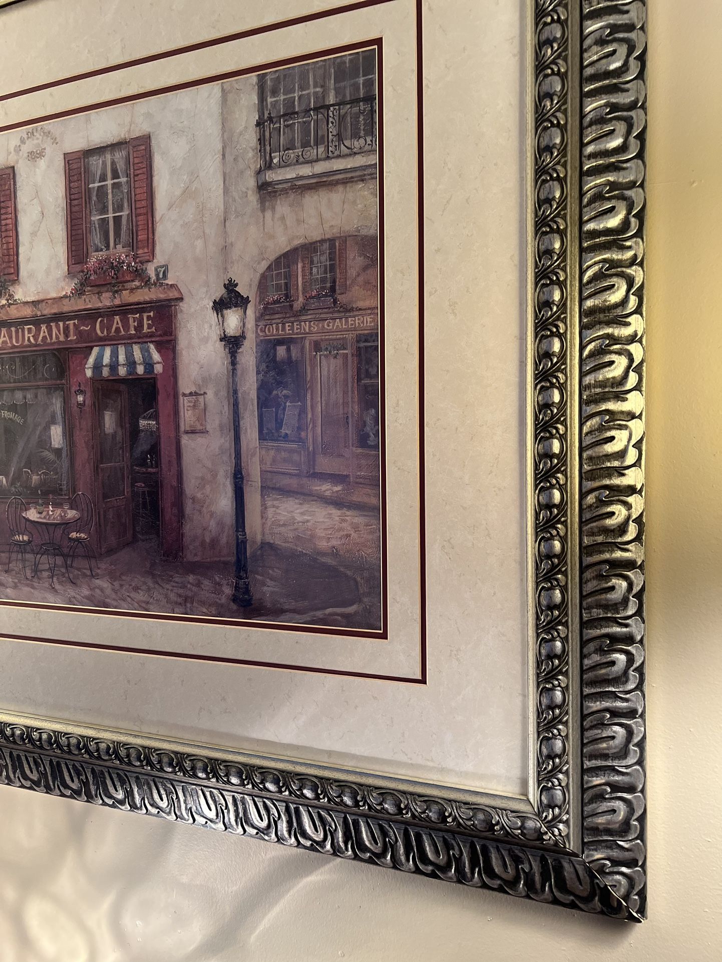 Large Artwork In Decorative Frame