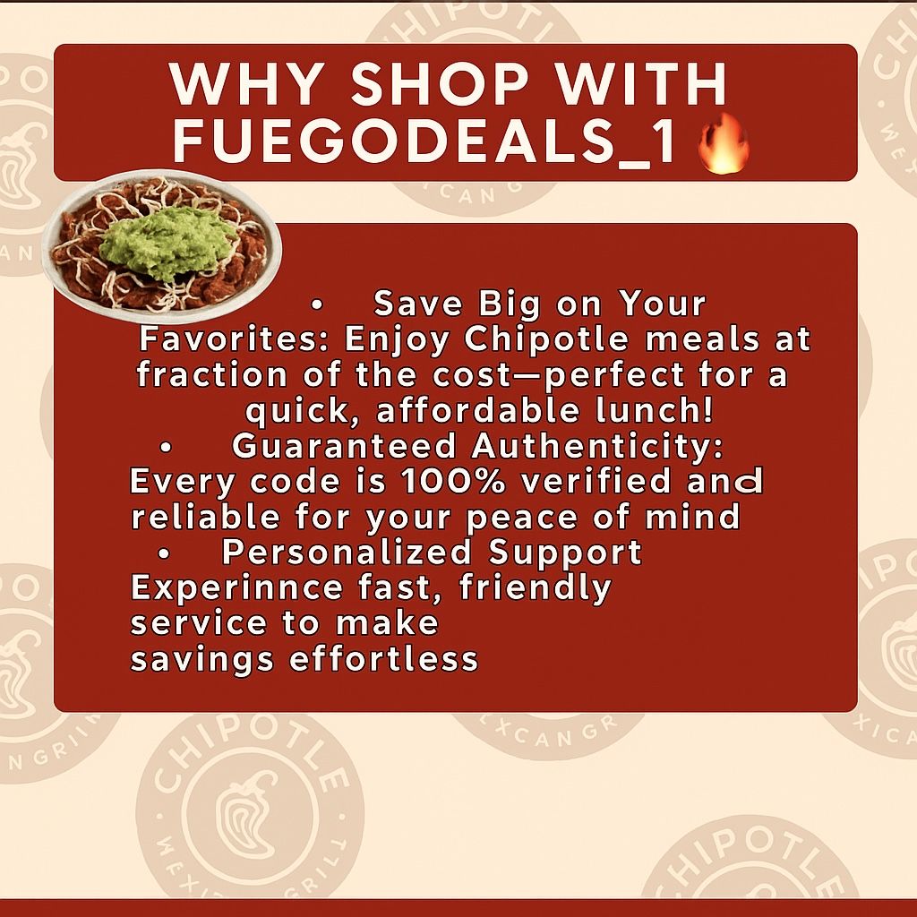 CHIPOTLE CODES $8