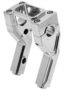 TDZ MOTO 1.0" Pullback 6" Handlebar Risers Tall Height Extension Kit with 1.0" Clamping Cover Area for Harley Softail Sport Glide Street Bob Low Rider