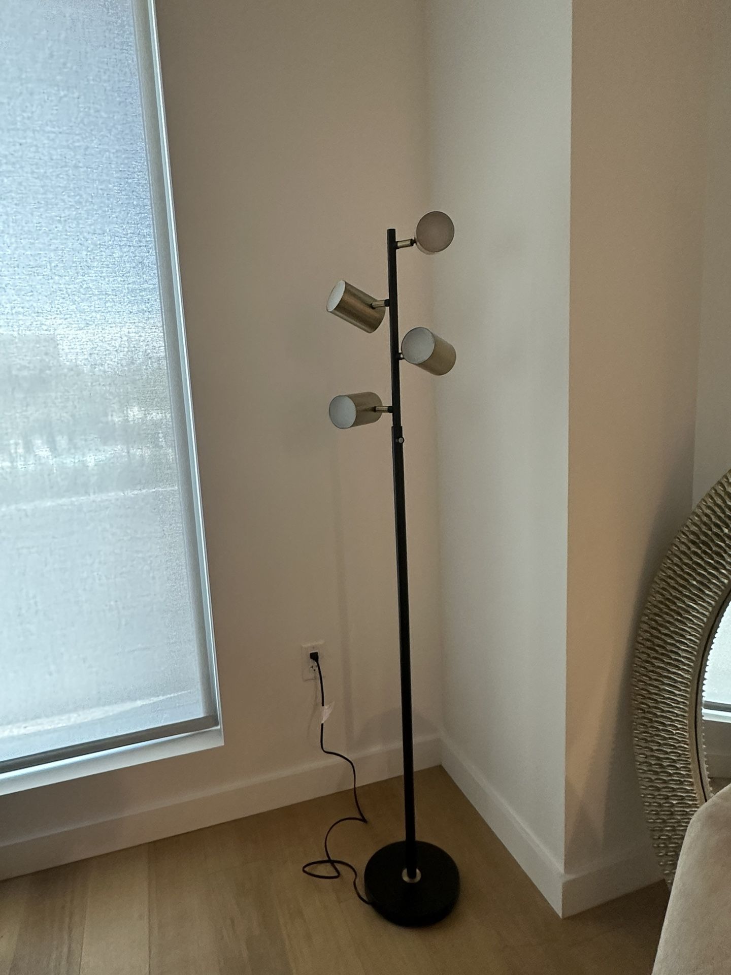 Dean Spotlight Floor Lamp (Includes LED Light Bulb) Black/Brass - Project 62™