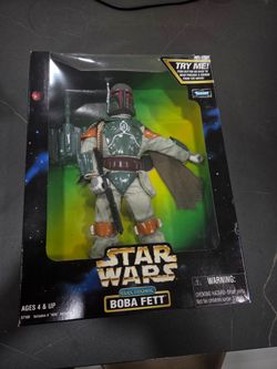 STAR WARS ACTION COLLECTION ELECTRONIC BOBA FETT 1998 NIB VINTAGE RARE