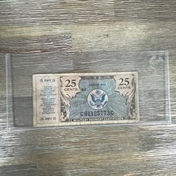 United States 25 Cent Military Payment Certificate, Series 472  / Year 1948