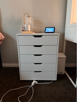 White Storage Dresser