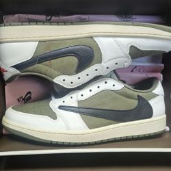 Size 13 M Travis Scott x Jordan 1 Low OG SP Olive DS Brand New In Hand