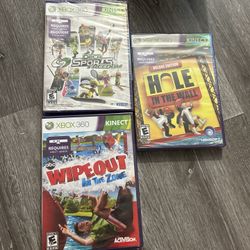Lot Of 3 New Xbox 360 KINECT GAMES 