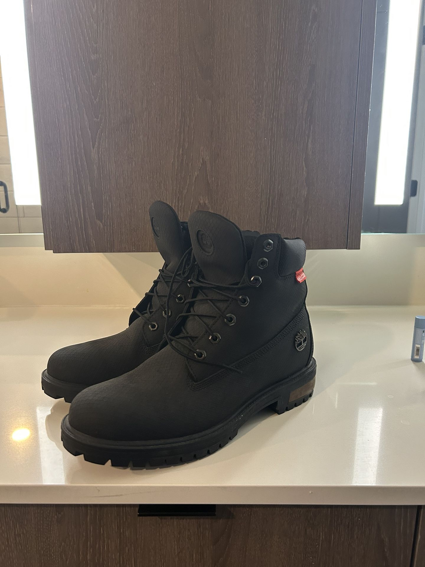 Black Timberland Boots.