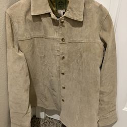 Nice Suede Tan Color Jacket- Ladies 