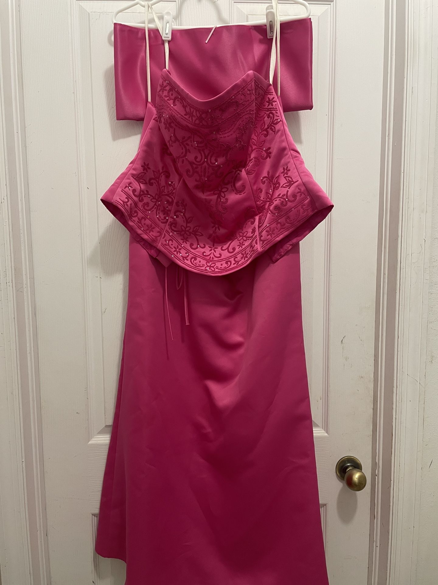 Pink Corset And Skirt - 25.00