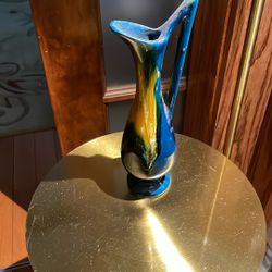 Vintage Probably French  Handmade Vase Ceramic Very Good Condition 