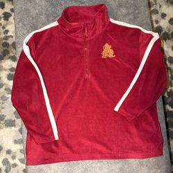 Arizona State University (ASU) Red Quarter-Zip Pullover XXL