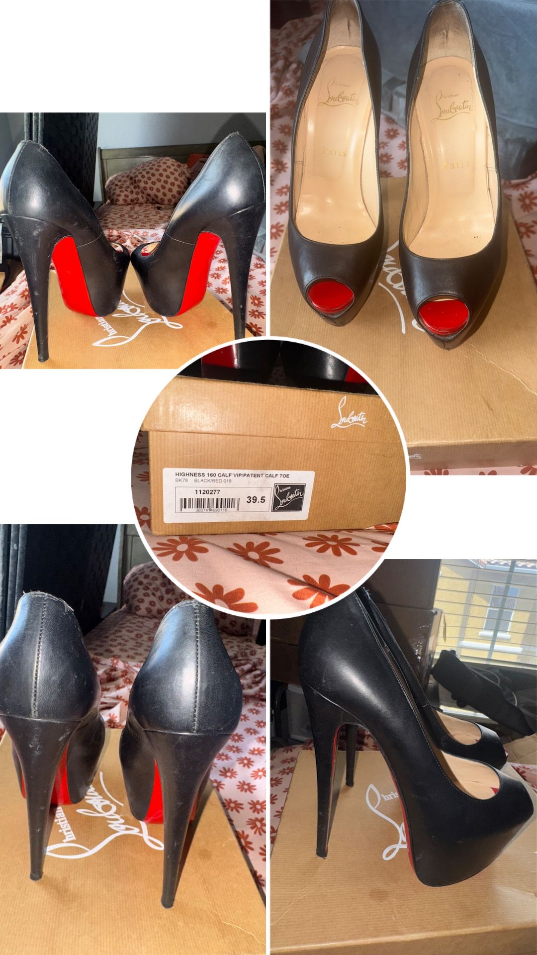Christian Louboutin Highness 160 Calf VIP Patent Calf Toe