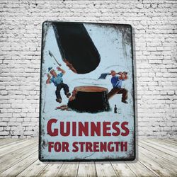 Guinness Vintage Style Antique Collectible Tin Metal Sign Wall Decor