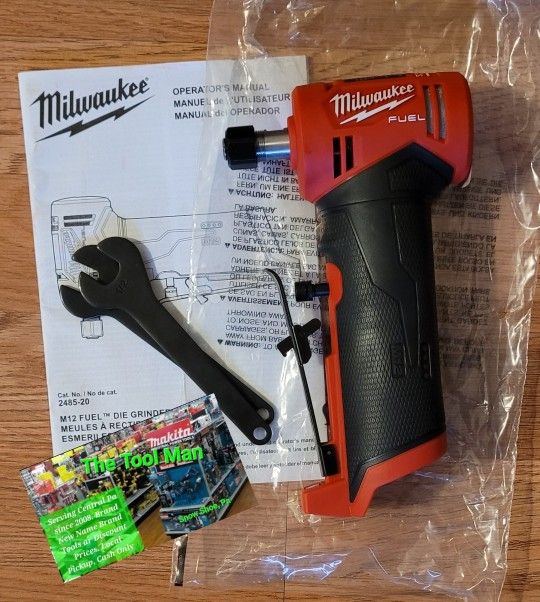 New Milwaukee M12 Fuel Brushless Cordless Right Angle Die Grinder Tool-only $150 FIRM PICKUP ONLY