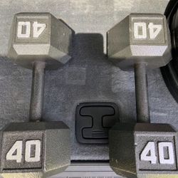 40 Pound Dumbbells- Like New Condition 