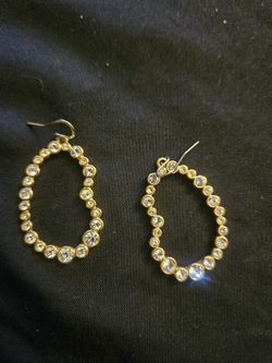 Kara Ross Gold Tone Hoop Earrings