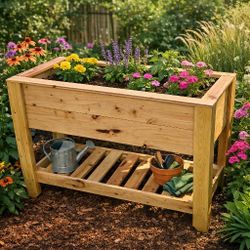 Wadkins Co. Elevated Garden Bed
3 ft Tall • 2 ft Wide • 51 in Long • 10 in Deep