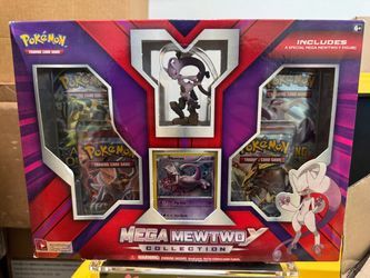 Pokemon Mega Mewtwo Y Collection Box-figure, foil card 4 booster packs  TCG 2015