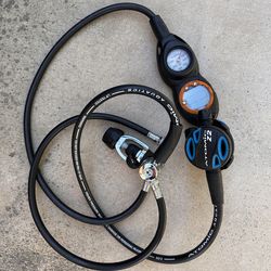 Scuba diving regulator set.