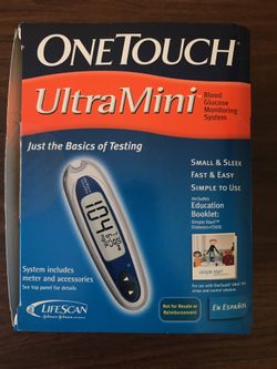 OneTouch UltraMini Blood Glucose Monitoring System . New $22