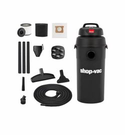 5 Gallon 5.5 Peak HP Hangup Wet/Dry Vacuum, 1.25 Inch Diameter x 18 Foot Hose, 6 Foot Cord, Wall Mount Included, Ideal for Garage, Workshop & Home