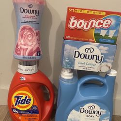 Tude 105oz downy 140oz  laundry detergent bundle $$50