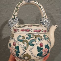 Vtg Vintage China Porcelain Teapot