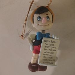 Vintage Disney Ornament Of Pinocchio