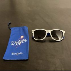 Don Julio x Dodger Blue/White Square Women's Sunglasses Plastic Frame Black Lens