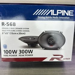 Alpine Type R 6x8 Coaxial 2-way Speaker System 