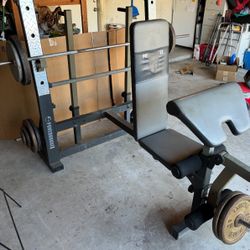 Weight Bench/Squat Rack Powerhouse PHC 1955
