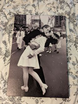 Frankenstein and bride canvas print 11.75 x 17.5 used