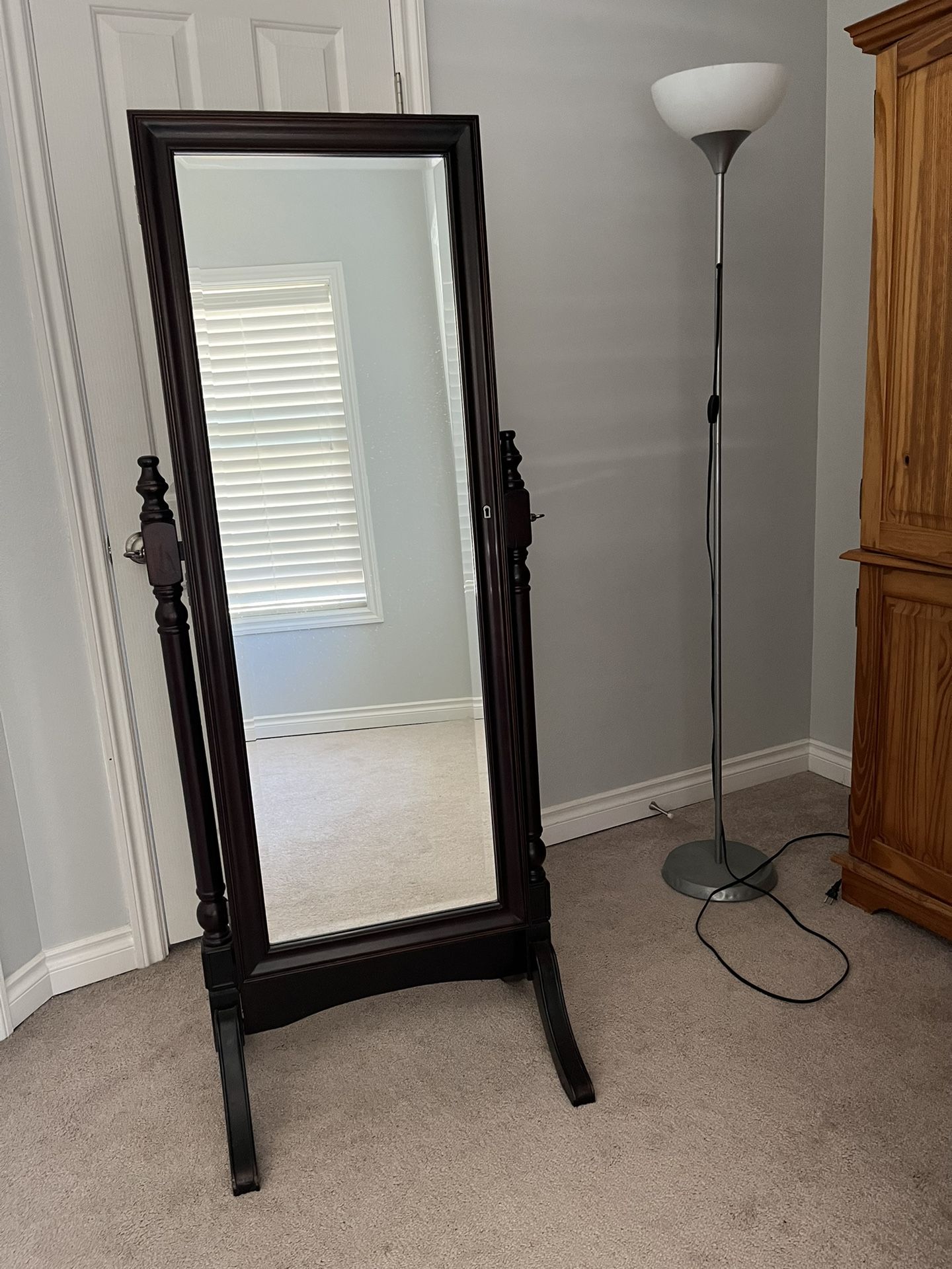 Jewelry Armoire With Mirror