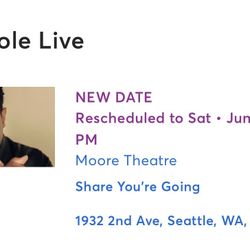 Deon Cole Live Tickets (QTY 2) - Seattle - June 21 2025