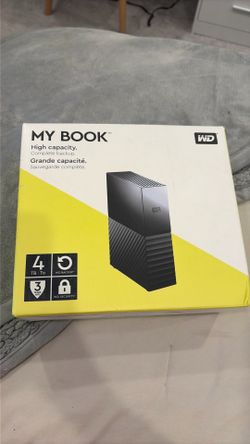 WD 4TB My Book Desktop External Hard Drive, USB 3.0